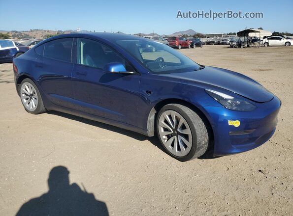5YJ3E1EB3NF189850 2022 TESLA MODEL Blue 