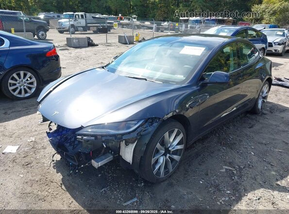 5YJ3E1EB3SF902449 2025 TESLA MODEL 3 Gray Передня ліва чверть