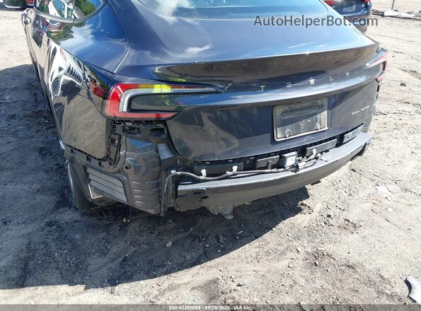 5YJ3E1EB3SF902449 2025 TESLA MODEL 3 Gray Вид спереду