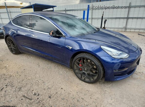 5YJ3E1EB4JF083935 2018 TESLA MODEL Blue 