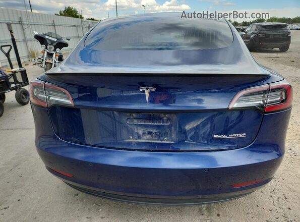 5YJ3E1EB4JF083935 2018 TESLA MODEL Blue 