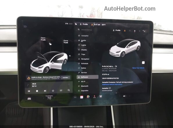 5YJ3E1EB4LF513756 2020 TESLA MODEL 3 Белый 