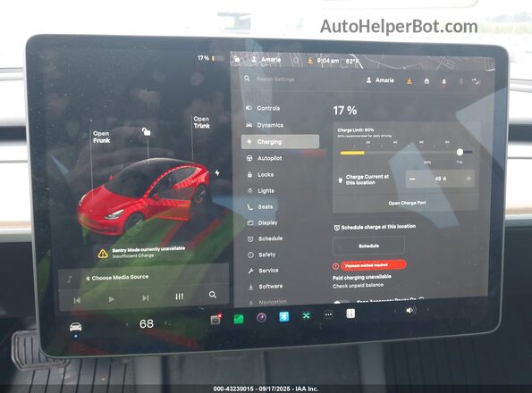 5YJ3E1EB4MF015011 2021 TESLA MODEL 3 Red 