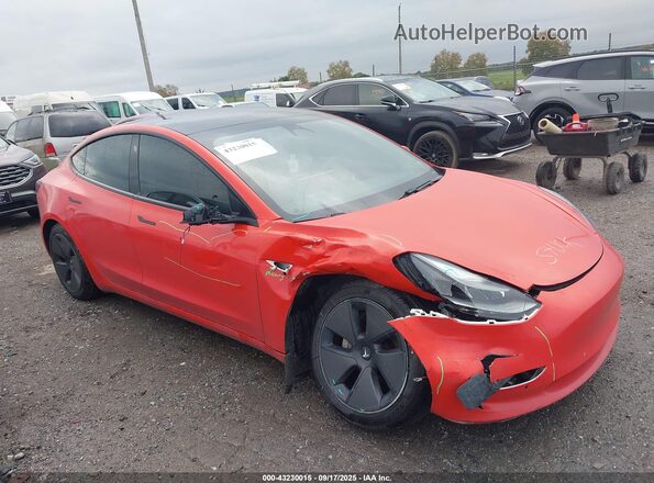 5YJ3E1EB4MF015011 2021 TESLA MODEL 3 Red Դիմացի տեսք