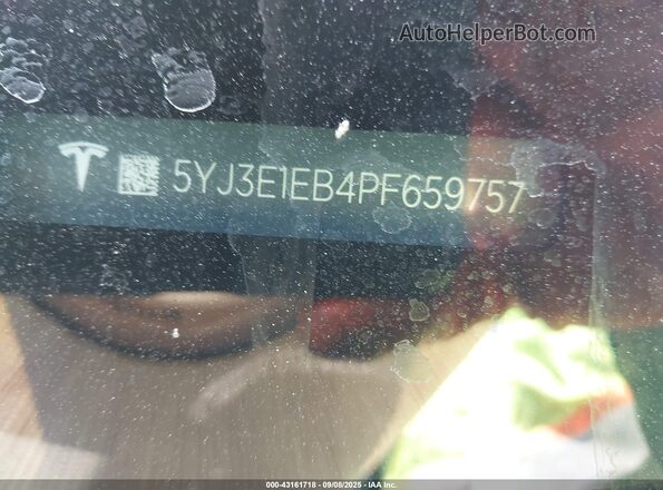 5YJ3E1EB4PF659757 2023 TESLA MODEL 3 Gray Вид підкапотного простору