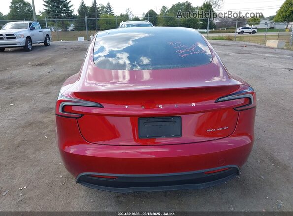 5YJ3E1EB5SF874198 2025 TESLA MODEL 3 Red 