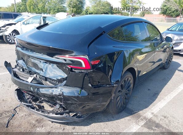 5YJ3E1EB5SF926431 2025 TESLA MODEL 3 Black Tył prawy