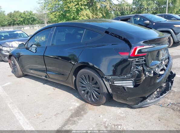5YJ3E1EB5SF926431 2025 TESLA MODEL 3 Black Tył lewy