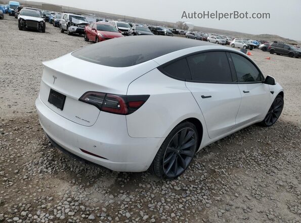 5YJ3E1EB6LF628164 2020 TESLA MODEL White Tył prawy