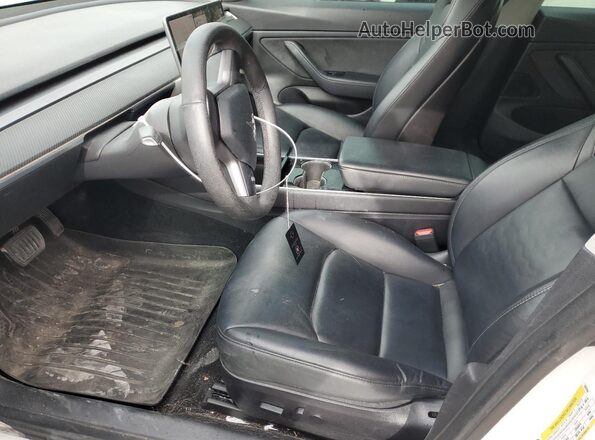 5YJ3E1EB6LF628164 2020 TESLA MODEL White Widok wnętrza z przodu