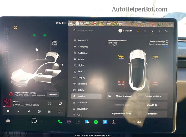 5YJ3E1EB6SF887705 2025 TESLA MODEL 3 White 