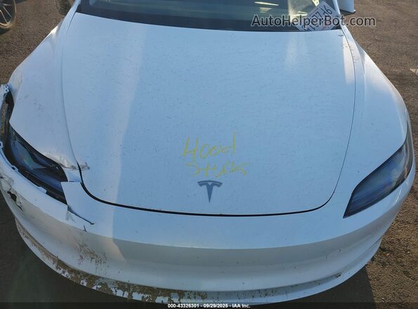 5YJ3E1EB6SF887705 2025 TESLA MODEL 3 White Vista trasera