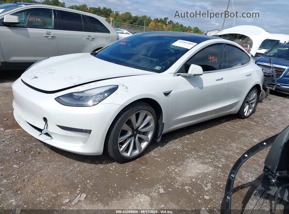 5YJ3E1EB7LF589083 2020 TESLA MODEL 3 Белый Передняя левая четверть