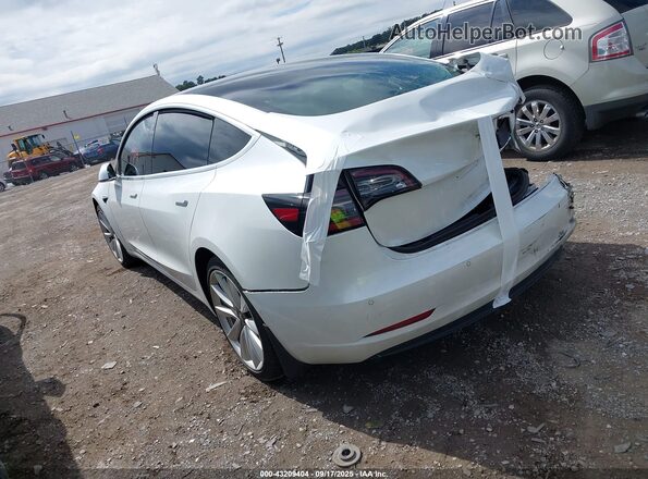 5YJ3E1EB7LF589083 2020 TESLA MODEL 3 Белый Задняя левая четверть