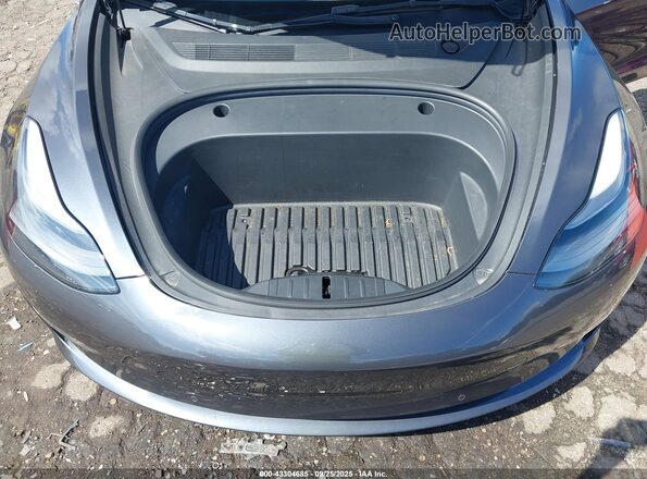5YJ3E1EB7NF246566 2022 TESLA MODEL 3 Gray უკანა ხედი