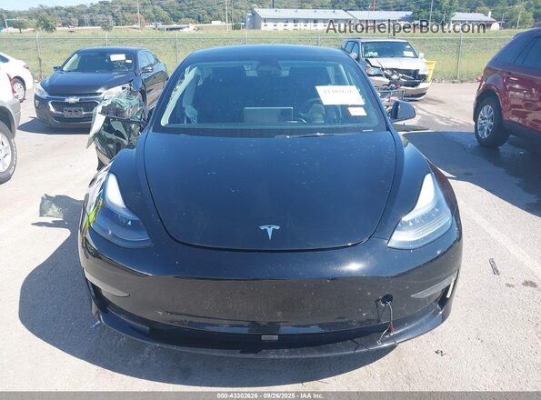 5YJ3E1EB7NF323369 2022 TESLA MODEL 3 Black Вид задньої частини салону