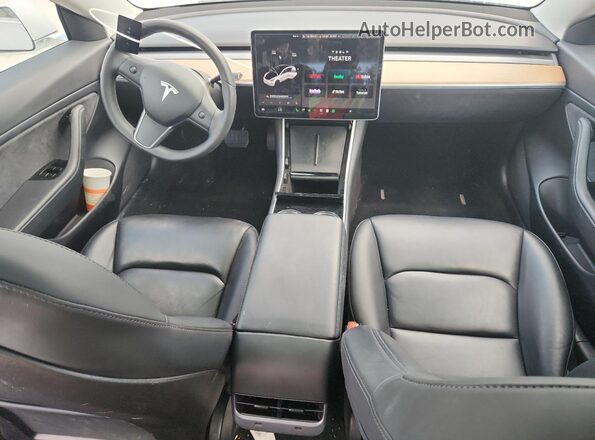 5YJ3E1EB8LF650733 2020 TESLA MODEL 3 White Առջևի վահանակի տեսք