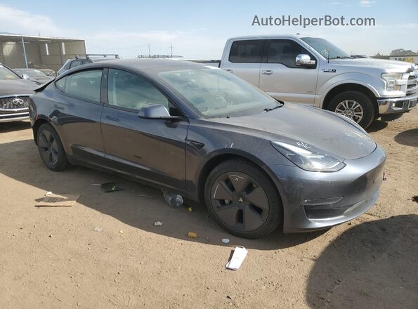 5YJ3E1EB8MF869290 2021 TESLA MODEL Gray წინა მარჯვენა
