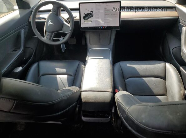 5YJ3E1EB8MF869290 2021 TESLA MODEL Gray წინა პანელის ხედი