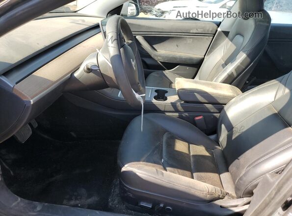 5YJ3E1EB8MF869290 2021 TESLA MODEL Gray წინა სალონის ხედი