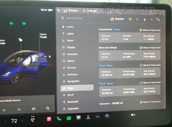 5YJ3E1EB9JF099225 2018 TESLA MODEL Blue 
