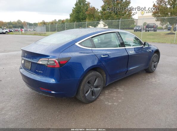 5YJ3E1EB9LF617448 2020 TESLA MODEL 3 Синий Задняя правая четверть
