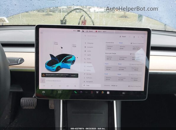 5YJ3E1EB9LF617448 2020 TESLA MODEL 3 Синий 
