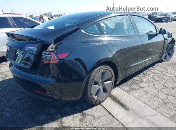 5YJ3E1EB9MF074037 2021 TESLA MODEL 3 Black Հետևի աջ