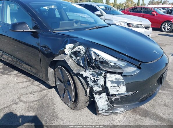 5YJ3E1EB9MF074037 2021 TESLA MODEL 3 Black Դիմացի տեսք