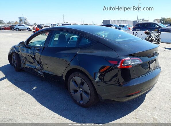 5YJ3E1EB9MF074037 2021 TESLA MODEL 3 Black Հետևի ձախ