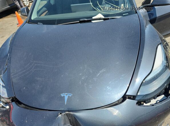 5YJ3E1EB9NF243569 2022 TESLA MODEL Gray Vista interior trasera