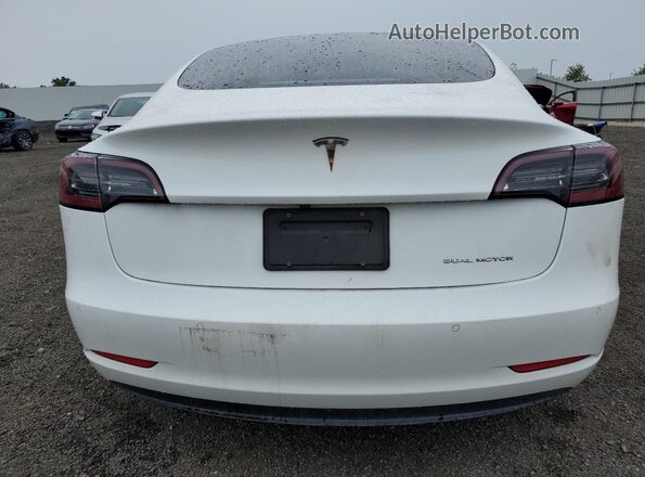 5YJ3E1EBXLF720247 2020 TESLA MODEL White Widok z tyłu