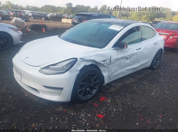 5YJ3E1EBXLF790752 2020 TESLA MODEL 3 White Առջևի ձախ երեք քառորդ տեսարան