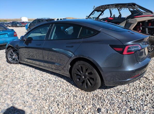 5YJ3E1EBXMF878332 2021 TESLA MODEL Charcoal Trasero izquierdo