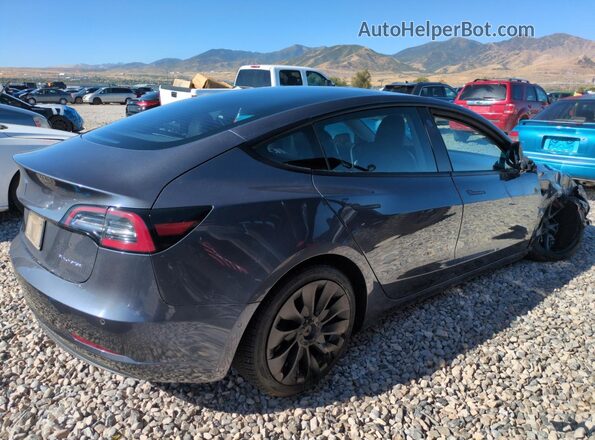 5YJ3E1EBXMF878332 2021 TESLA MODEL Charcoal Trasero derecho