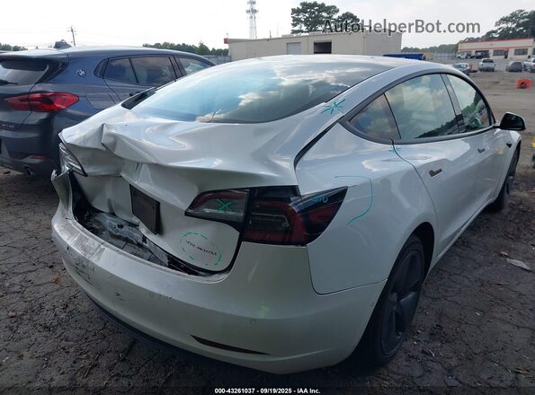 5YJ3E1EBXNF192681 2022 TESLA MODEL 3 White Задня права чверть