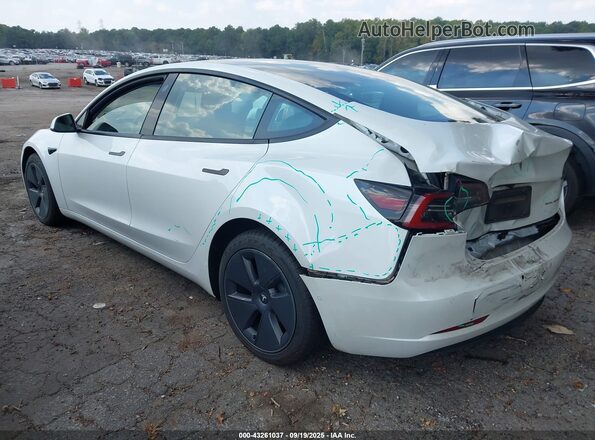 5YJ3E1EBXNF192681 2022 TESLA MODEL 3 White Задня ліва чверть