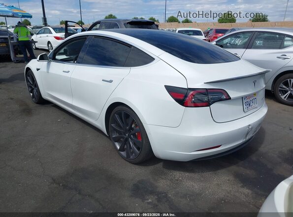 5YJ3E1EC1LF784668 2020 TESLA MODEL 3 White Սալոնի 360 աստիճան տեսք