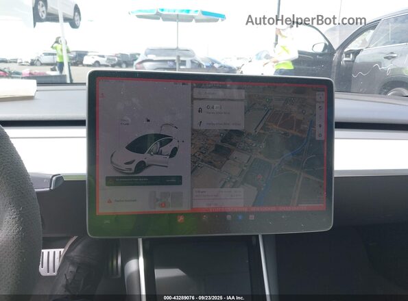 5YJ3E1EC1LF784668 2020 TESLA MODEL 3 White Հետևի նստատեղերի տեսք