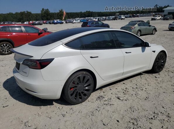 5YJ3E1EC1NF110118 2022 TESLA MODEL Белый Задняя правая четверть
