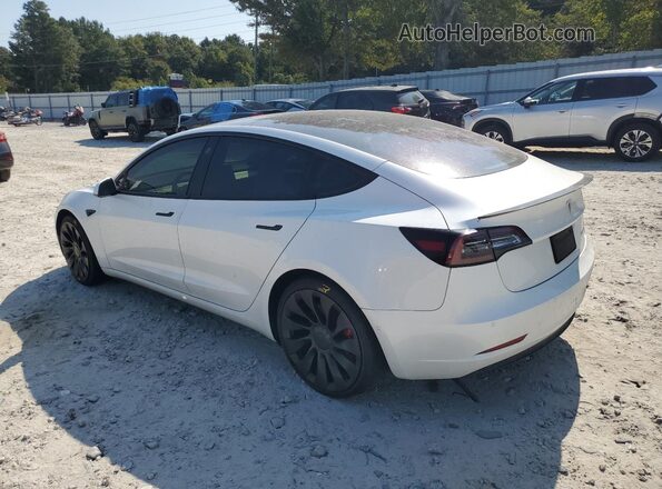 5YJ3E1EC1NF110118 2022 TESLA MODEL Белый Задняя левая четверть