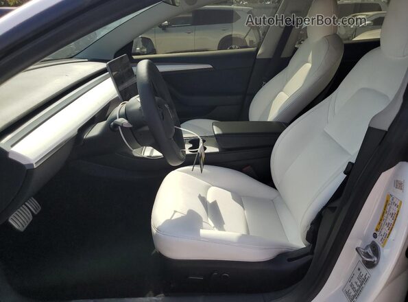 5YJ3E1EC1NF110118 2022 TESLA MODEL Белый Вид салона спереди