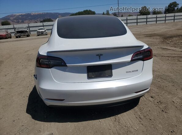 5YJ3E1EC2LF791791 2020 TESLA MODEL Black Widok z tyłu