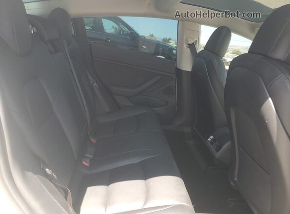5YJ3E1EC2LF791791 2020 TESLA MODEL Black Widok tylnych siedzeń
