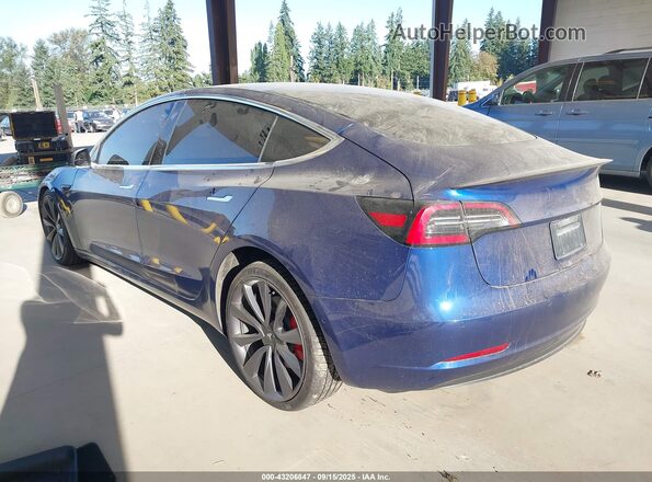 5YJ3E1EC3LF641141 2020 TESLA MODEL 3 Blue Rear left