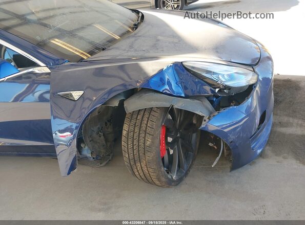 5YJ3E1EC3LF641141 2020 TESLA MODEL 3 Blue Front view