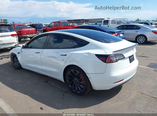 5YJ3E1EC4NF349159 2022 TESLA MODEL 3 White Rear left