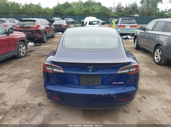 5YJ3E1EC7NF307648 2022 TESLA MODEL 3 Blue 