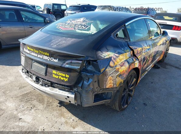 5YJ3E1EC8LF791925 2020 TESLA MODEL 3 Black Widok z przodu