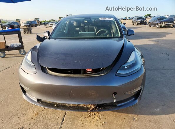 5YJ3E1EC8MF043970 2021 TESLA MODEL Серый Вид спереди
